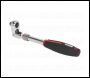 Sealey AK8983 Ratchet Wrench 3/8 inch Sq Drive Flexi-Head Extendable Premier Platinum