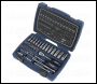 Sealey AK8990 Socket Set 33pc 1/4 inch Sq Drive 6pt WallDrive® Metric