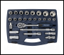 Sealey AK8992 Socket Set 26pc 1/2 inch Sq Drive 6pt WallDrive® Metric