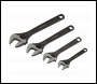 Sealey AK9567 Adjustable Wrench Set 4pc