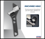 Sealey AK9568 Premier Low Profile Jaw Adjustable Wrench 140mm