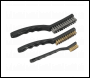 Sealey AK9801 Wire Brush Set Auto Engineer's 3pc