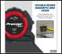 Sealey AK9851 Premier Metric/Imperial Tape Measure Extra-Wide Blade 8m(26ft) x 32mm