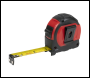 Sealey AK98912 Metric/Imperial Rubber Tape Measure 5m(16ft) x 19mm - Display Box of 12