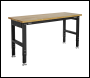 Sealey AP0617 Superline PRO® Black Edition Heavy-Duty Steel Adjustable Workbench with Wooden Worktop 1524mm