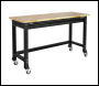Sealey AP0620M Superline PRO® Black Edition Heavy-Duty Steel Mobile Workbench with Wooden Worktop 1524mm