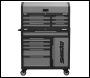 Sealey AP1080GR Superline Pro® Topchest & Rollcab Combination 12 Drawer & 1 Door Cupboard - Grey