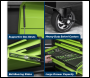Sealey AP1080HVG Superline Pro® Topchest & Rollcab Combination 12 Drawer & 1 Door Cupboard - Green