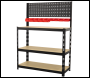 Sealey AP12601 Steel Workbench with Pegboard 1m
