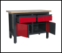 Sealey AP1372A Workbench with 2 Drawers & 2 Cupboards