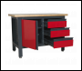 Sealey AP1372B Workstation with 3 Drawers & Cupboard