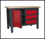 Sealey AP1372B Workstation with 3 Drawers & Cupboard