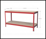 Sealey AP1535 Workbench 1.53m Steel Wooden Top