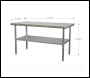 Sealey AP1560SS Stainless Steel Workbench 1.5m