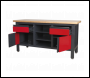 Sealey AP1905A Workbench with 2 Drawers, 2 Cupboards & Open Storage