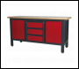 Sealey AP1905C Workbench with 3 Drawers & 2 Cupboards