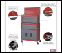 Sealey AP2200BB American PRO® Topchest & Rollcab Combination 6 Drawer - Red