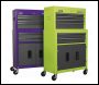 Sealey AP2200BBCP American PRO® Topchest & Rollcab Combination 6 Drawer - Purple/Grey