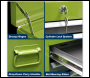 Sealey AP2200BBHV American PRO® Topchest & Rollcab Combination 6 Drawer - Green/Grey