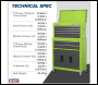 Sealey AP2200BBHV American PRO® Topchest & Rollcab Combination 6 Drawer - Green/Grey
