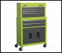 Sealey AP2200BBHV Topchest & Rollcab Combination 6 Drawer with Ball-Bearing Slides - Green/Grey