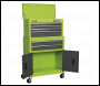 Sealey AP2200BBHV Topchest & Rollcab Combination 6 Drawer with Ball-Bearing Slides - Green/Grey