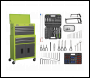 Sealey AP2200COMBOHV 6 Drawer Topchest & Rollcab Combination with Ball-Bearing Slides - Green/Grey & 170pc Tool Kit