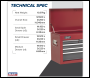 Sealey AP2201BB American PRO® Topchest 6 Drawer - Red/Grey - REFURBISHED - GRADE B