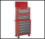 Sealey AP2201BB American PRO® Topchest 6 Drawer - Red/Grey