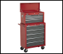 Sealey AP2201BB American PRO® Topchest 6 Drawer - Red/Grey