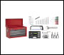 Sealey AP2201BBCOMBO American PRO® Topchest 6 Drawer with 98pc Tool Kit - Red/Grey