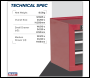 Sealey AP22309BB American PRO® Mid-Box Tool Chest 3 Drawer - Red/Grey