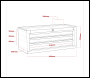 Sealey AP22309BBCP American PRO® Mid-Box Tool Chest 3 Drawer - Purple/Grey