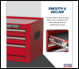 Sealey AP223 American PRO® Mid-Box Tool Chest 3 Drawer - Red