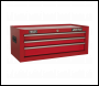 Sealey AP22STACK American PRO® Topchest, Mid-Box Tool Chest & Rollcab Stack 14 Drawer - Red