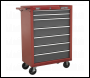 Sealey AP22507BB Rollcab 7 Drawer with Ball-Bearing Slides - Red/Grey