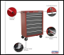 Sealey AP22507BB American PRO® Rollcab 7 Drawer - Red/Grey - REFURBISHED - GRADE D