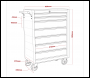Sealey AP22507BB American PRO® Rollcab 7 Drawer - Red/Grey