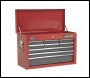 Sealey AP22509BB Topchest 9 Drawer with Ball-Bearing Slides - Red/Grey