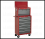 Sealey AP22509BB American PRO® Topchest 9 Drawer - Red/Grey