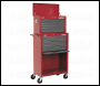 Sealey AP22513BB Topchest & Rollcab Combination 13 Drawer with Ball-Bearing Slides - Red/Grey