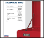 Sealey AP225 American PRO® Topchest 5 Drawer - Red