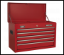 Sealey AP22STACK American PRO® Topchest, Mid-Box Tool Chest & Rollcab Stack 14 Drawer - Red