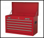 Sealey AP225 Topchest 5 Drawer with Ball-Bearing Slides - Red