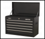 Sealey AP225B Topchest 5 Drawer with Ball-Bearing Slides - Black