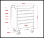 Sealey AP226 American PRO® Rollcab 6 Drawer - Red