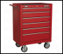 Sealey AP22STACK American PRO® Topchest, Mid-Box Tool Chest & Rollcab Stack 14 Drawer - Red