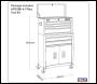 Sealey AP22BKCOMBO American PRO® Topchest & Rollcab Combination 6 Drawer with 170pc Tool Kit - Black