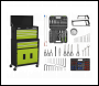 Sealey AP22HVGCOMBO Topchest & Rollcab Combination 6 Drawer with Ball-Bearing Slides - Green/Black & 170pc Tool Kit