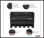 Sealey AP22SRBE Superline PRO® Power Tool Storage Rack with Drawer & Power Bar